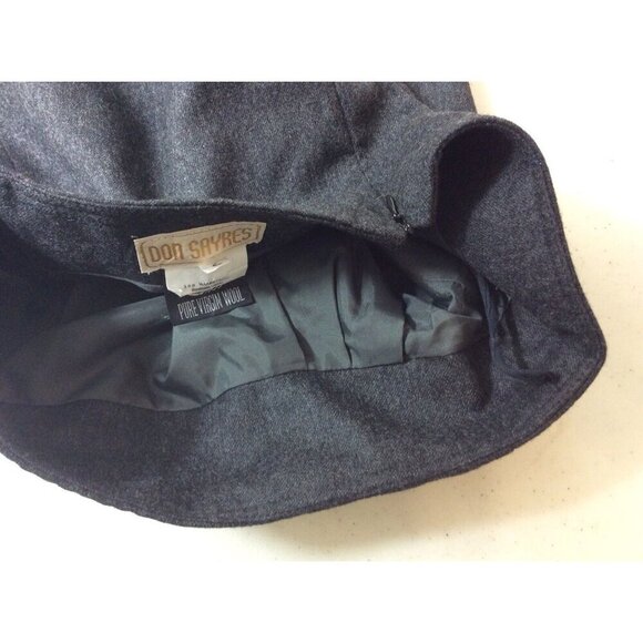 Don Sayres Vintage Wool Pencil Skirt Office Siren Womens 6 - Picture 9 of 9